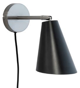 Nástěnná Svítidla Dyberg Larsen, Oswald, Černá, Obývací pokoj, Kov, Design