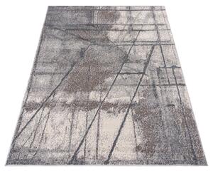 Chemex Moderní koberec Lydia - abstrakt 2 - šedý/hnědý Rozměr koberce: 60x100 cm