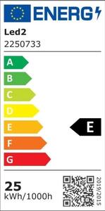 Zápustné LED svítidlo LED2 ZETA L černé 25W 3000K 2250733