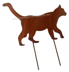 Zahradní dekorace kovová kočka