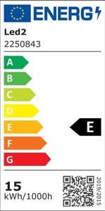 Zápustné LED svítidlo LED2 ZETA S černé 15W 4000K 2250843