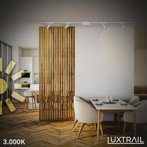 Startovací sada lištový systém BRILONER 200cm 2x 48V lišta 4 LED spoty s trafem bílá 8025046