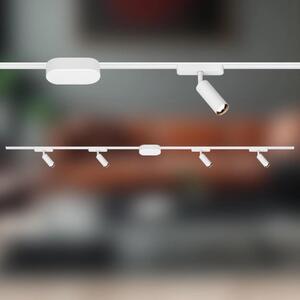 Startovací sada lištový systém BRILONER 200cm 2x 48V lišta 4 LED spoty s trafem bílá 8025046