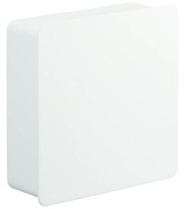 Bílá kovová nástěnná skříňka na klíče Yamazaki Tower 15,8 x 5,5 cm