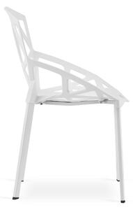 Bílá plastová židle ESSEN