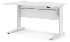 Výškově nastavitelný psací stůl Office 80400/382 bílá/bílá