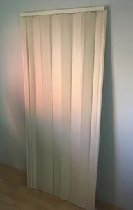PETROMILA koženkové shrnovací dveře šířka 70cm ODSTÍN: BÉŽOVÁ, TYP: plné, VÝŠKA DVEŘÍ: 191-200cm