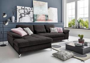 ROHOVÁ SEDAČKA, textil, černá Sit & More - Sedací soupravy, Online Only