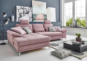 ROHOVÁ SEDAČKA, textil, šeříková Sit & More - Sedací soupravy, Online Only