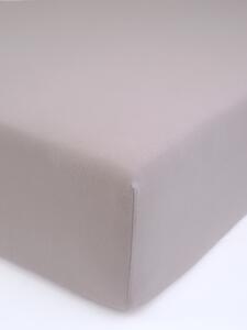 MK Lůžkoviny Jersey prostěradlo do postýlky s elastanem Deluxe 60 × 120 cm – cappuccino