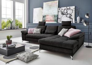 ROHOVÁ SEDAČKA, textil, černá Sit & More - Sedací soupravy, Online Only