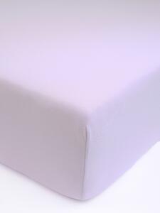 MK Lůžkoviny Jersey prostěradlo s elastanem Deluxe 120 × 200 cm - lila