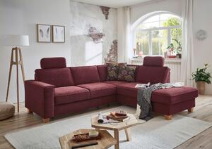 ROHOVÁ SEDAČKA, textil, tmavě červená Sit & More - Sedací soupravy, Online Only