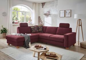 ROHOVÁ SEDAČKA, textil, tmavě červená Sit & More - Sedací soupravy, Online Only