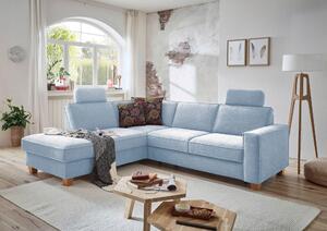 ROHOVÁ SEDAČKA, textil, světle modrá Sit & More - Sedací soupravy, Online Only