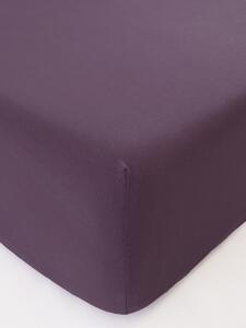 MK Lůžkoviny Jersey prostěradlo s elastanem Deluxe 120 × 200 cm – ametystová