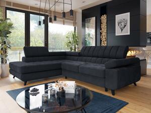 Rohová sedačka Elsie, Potah: Spirit Black, Strana rohové sedačky: levá 5903211544682