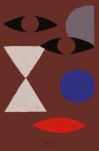 The Poster Club Plakát Abstract Face by Matías Larrain 21x29,7 (A4)