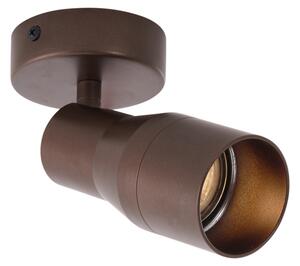 Moderní stropní bodové světlo tmavě bronzové GU10 50 mm kulaté - Stanley