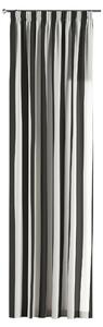 Závěs s řasící páskou barva černá látka vzorované