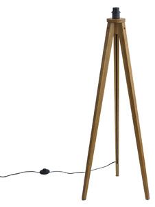 Rustikální stojací lampa trojnožka vintage dřevo - Tripod Classic