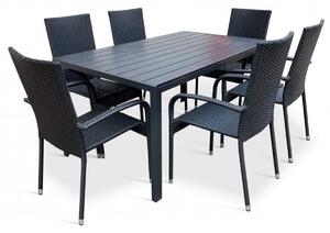 Vikio Zahradní set 150x90 pro 6 osob DT276 antracit