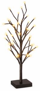 Dekorativní LED stromek černý 60 cm, 24 LED