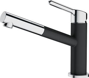 Dřezová baterie Franke s vytahovací sprškou chrom/onyx 115.0623.057