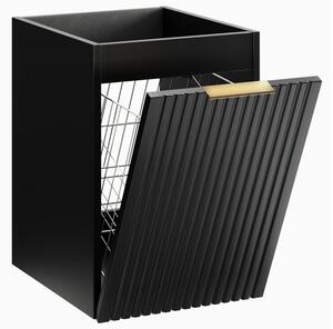 Koupelnová skříňka s košem na prádlo ADEL BLACK 40 cm
