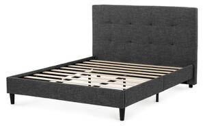 Manželská postel šedá 160x200 cm BED-M160 GREY2