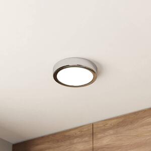 LED stropní svítidlo Fueva 5 IP44 3000K chrom Ø16cm