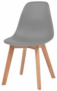 Jídelní židle Akron - 2 ks | šedé