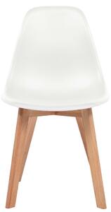 Jídelní židle Akron - 2 ks | bílé