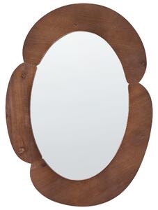 Zrcadlo ALVENA 60 cm 80 cm Tmavě hnědá