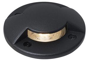 Moderní zemní bodové svítidlo černé GU10 50mm 2-světelný efekt IP65/IP67 - Cellar
