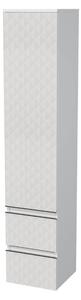 Koupelnová skříňka vysoká SAT Cube Way 32,5x163x33 cm bílá mat CUBE3DV351DL2ZBP