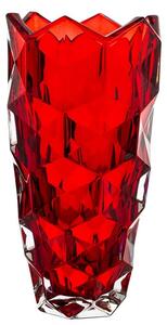 KŘIŠŤÁLOVÁ VÁZA BOHEMIA LUNAR RED 280MM