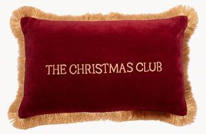Sametový polštář The Christmas Club