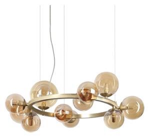 Ideal Lux - LED Lustr na lanku PERLAGE 11xG9/3W/230V pr. 73 cm zlatá/kouřová