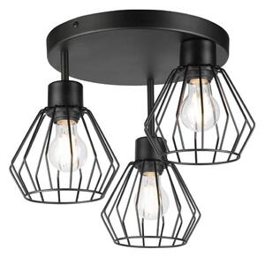 Přisazený lustr AUDREY 3xE27/60W/230V černá