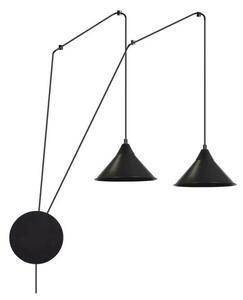 Lustr na lanku ABRAMO 2xE27/15W/230V černá