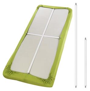 Bílé napínáky na prostěradlo v sadě 2 ks 2,5x100 cm – Maximex