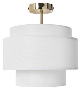 Závěsná lampa LUKAGO Len Krémově bílá