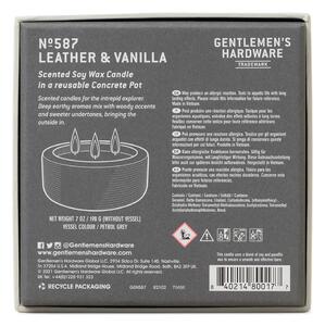 Vonná sojová svíčka doba hoření 40 h Leather & Vanilla – Gentlemen's Hardware