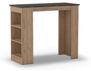 Barový stůl s deskou v dekoru mramoru 47x120 cm Peru – Marckeric