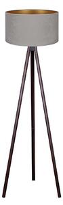 Brilagi - Stojací lampa VELVET 1xE27/60W/230V wenge/šedá