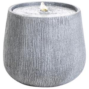 Zahradní fontána LED CASCATA Šedá