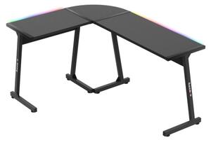 Herní rohový stůl Hero 6.0 RGB černý