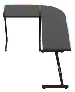 Herní rohový stůl Hero 6.0 RGB černý