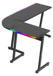 Herní rohový stůl Hero 6.0 RGB černý